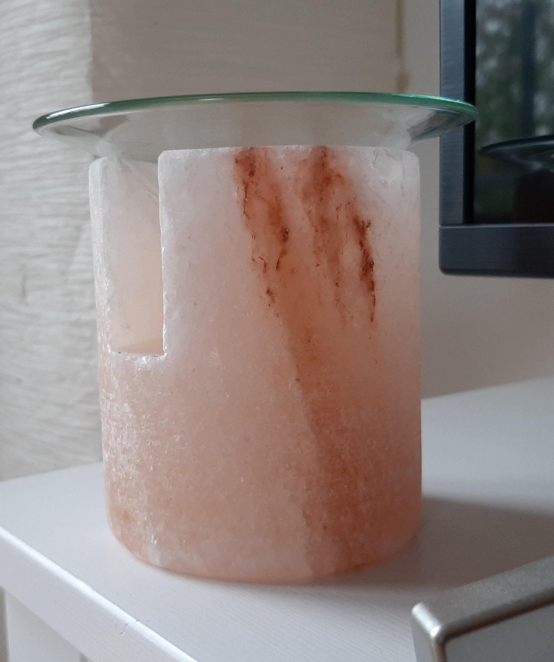 Duftlampe von Himalayan, Salzlampe mit Glasschale - KamelundMilch.de