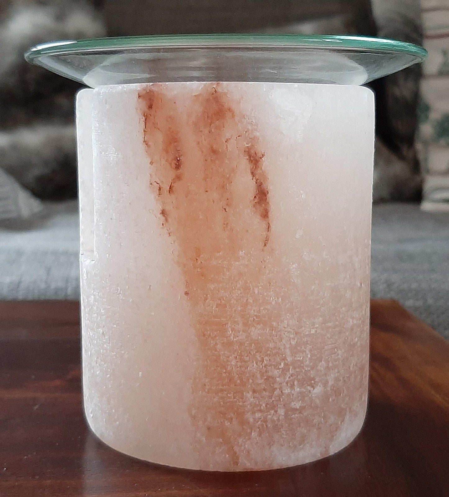 Duftlampe von Himalayan, Salzlampe mit Glasschale - KamelundMilch.de