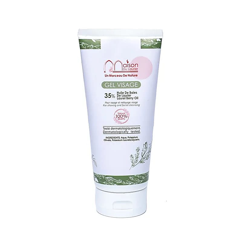 Original Alepposeife Hamam Gesichtsgel - Maison du Laurier Aleppo Lorbeerölseife - mit 35% Lorbeeröl