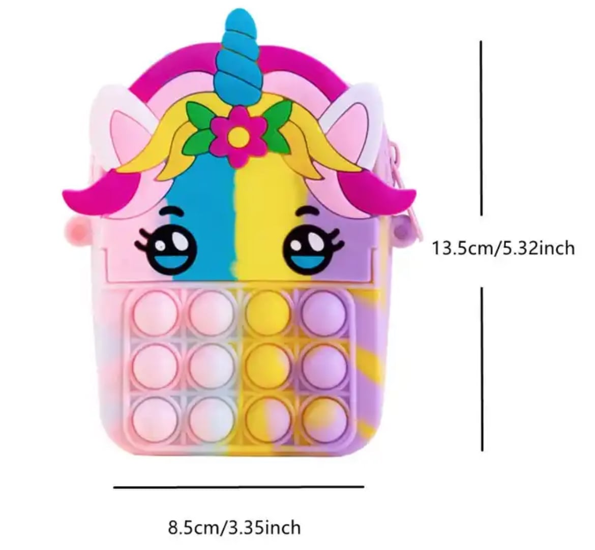 Tasche Push Pop Bubble Einhorn