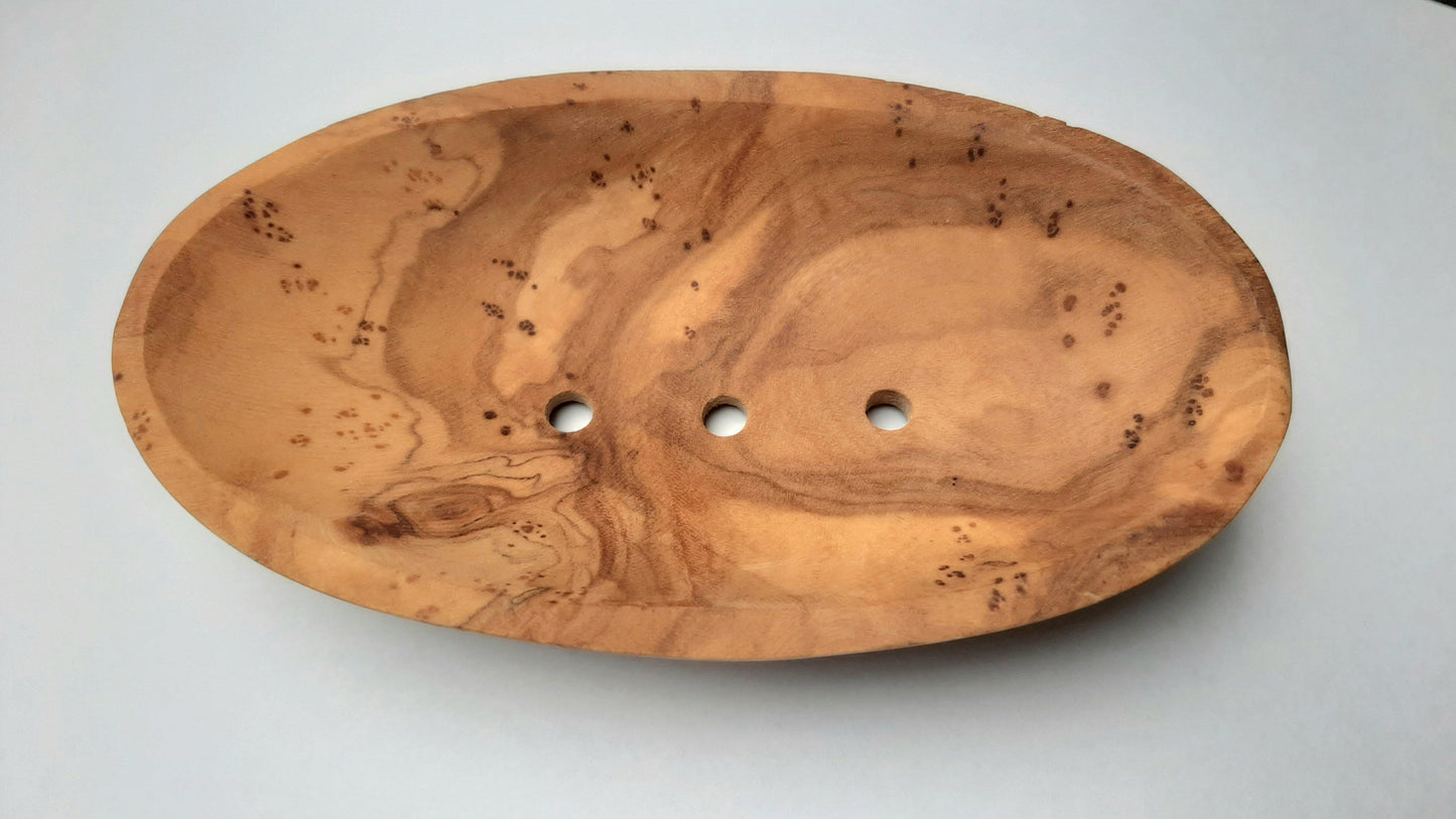 Olivenholz Seifenschale - Größe medium - KamelundMilch.de