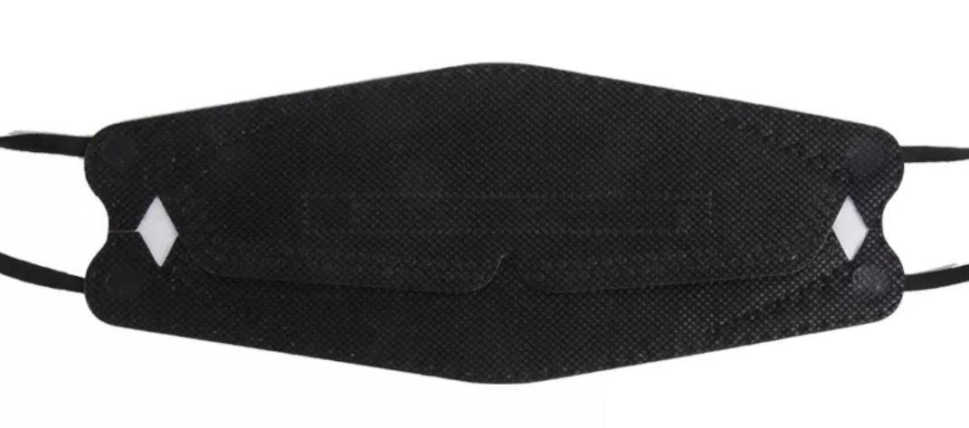 3D Maske FFP2 Maske Mund-Nasen-Bedeckung in schwarz - CE 2163 - KamelundMilch.de