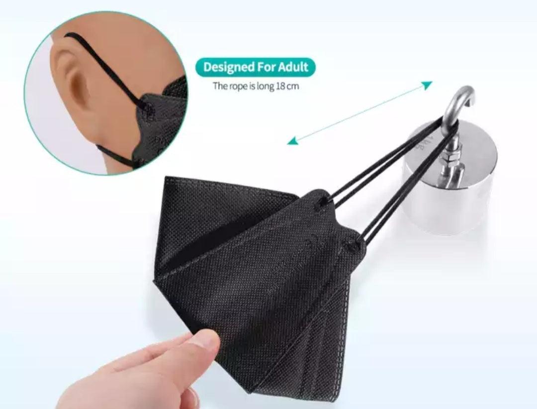 3D Maske FFP2 Maske Mund-Nasen-Bedeckung in schwarz - CE 2163 - KamelundMilch.de