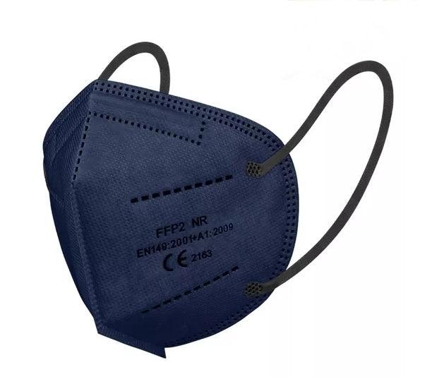 10x FFP2 Maske Mund-Nasen-Bedeckung in schwarz & dunkelblau - CE 1463 & CE 2163 - KamelundMilch.de
