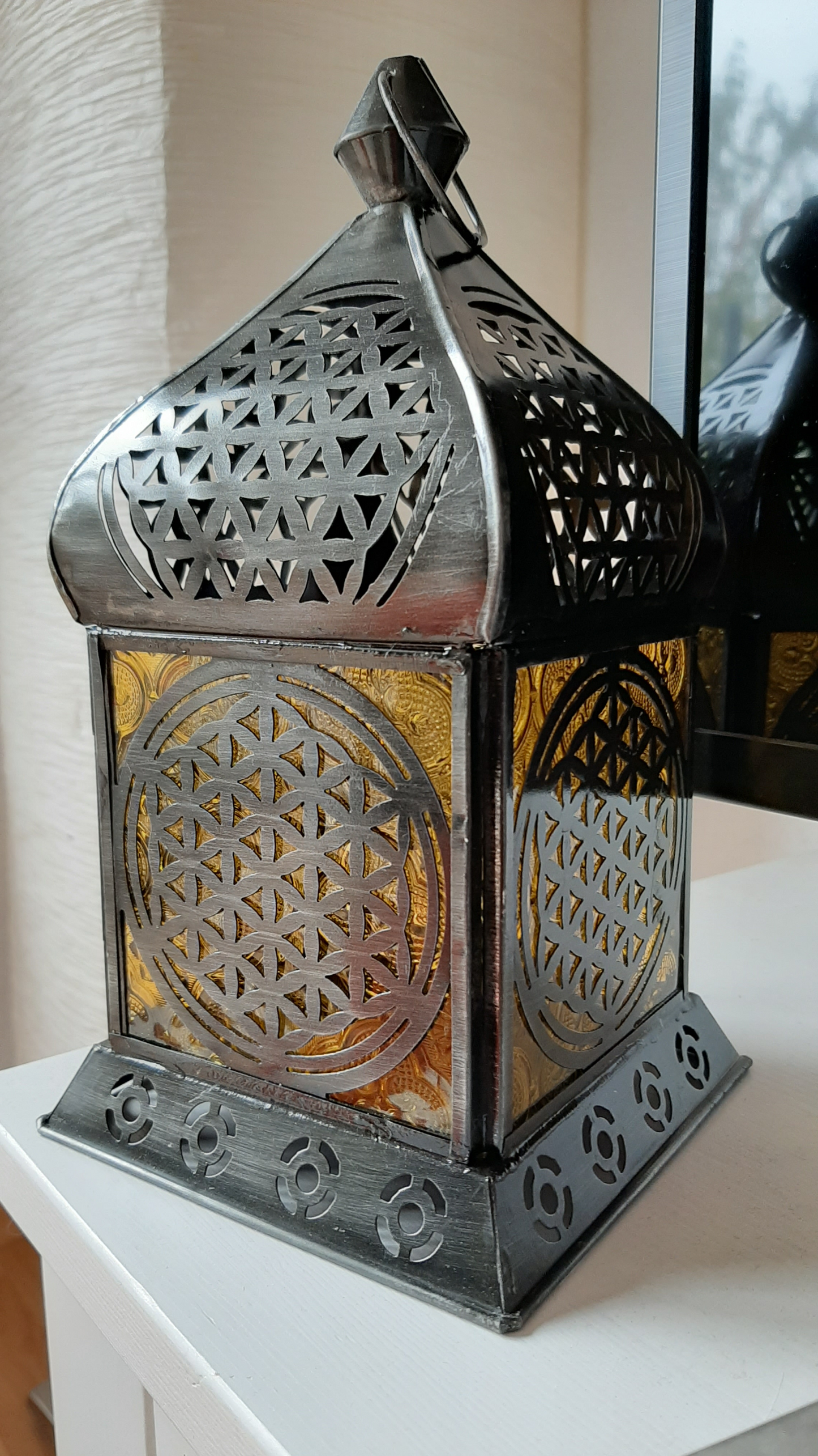 Berk orientalische Laterne "Blume des Lebens" - zaubert wunderbare Lichtspiele - KamelundMilch.de