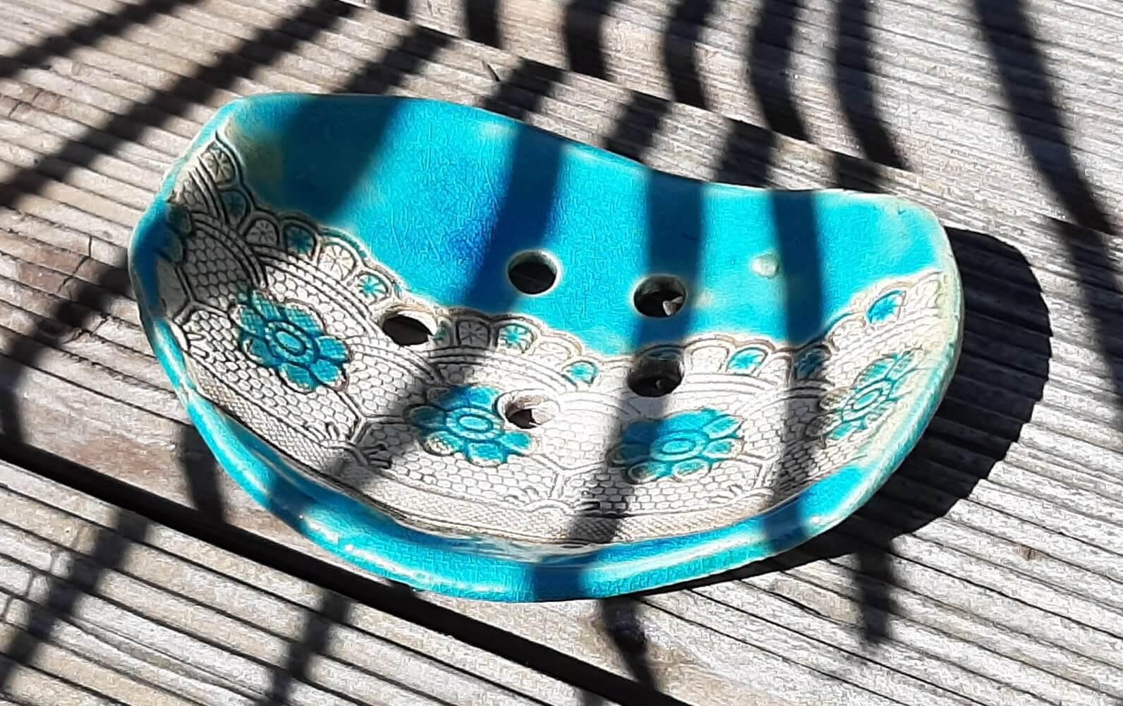 Seifenschale by LaMar Design Mallorca in türkis mit und ohne Schriftzug - KamelundMilch.de