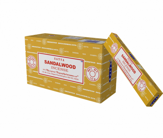 indische Räucherstäbchen Original Satya Nag Champa Sandalwood - 15g - KamelundMilch.de