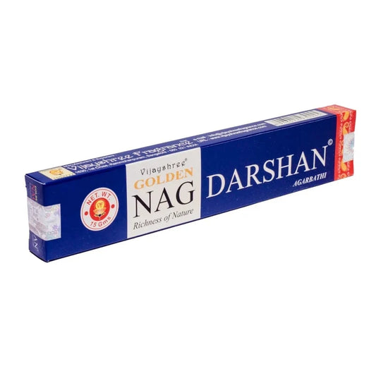Indische Räucherstäbchen Original Golden Nag Champa Nag Darshan - 15g