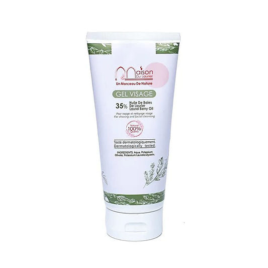 Original Alepposeife Hamam Gesichtsgel - Maison du Laurier Aleppo Lorbeerölseife - mit 35% Lorbeeröl