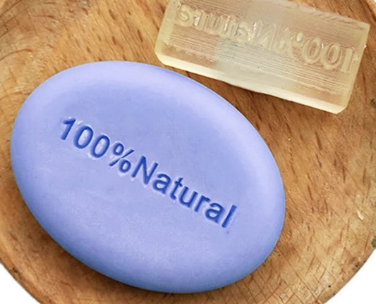 Seifenstempel Acrylglas mit Griff 100% Natural