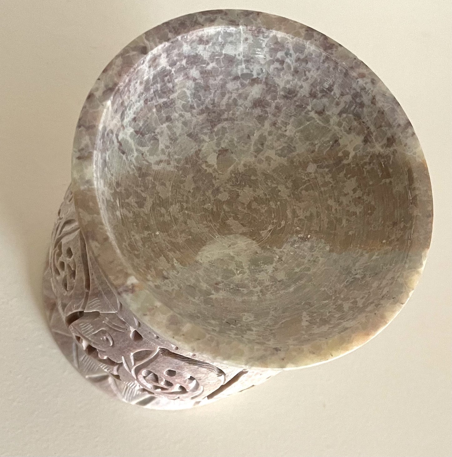 Duftlampe Elefanten in Reihe Speckstein