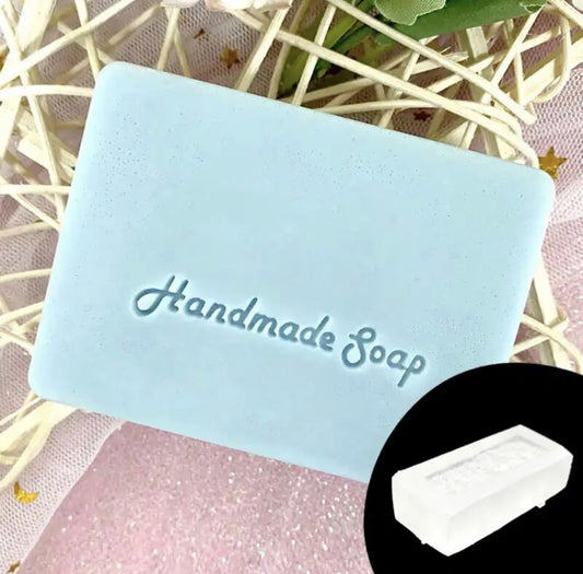 Seifenstempel Acrylglas HANDMADE SOAP Schriftzug vintage Look