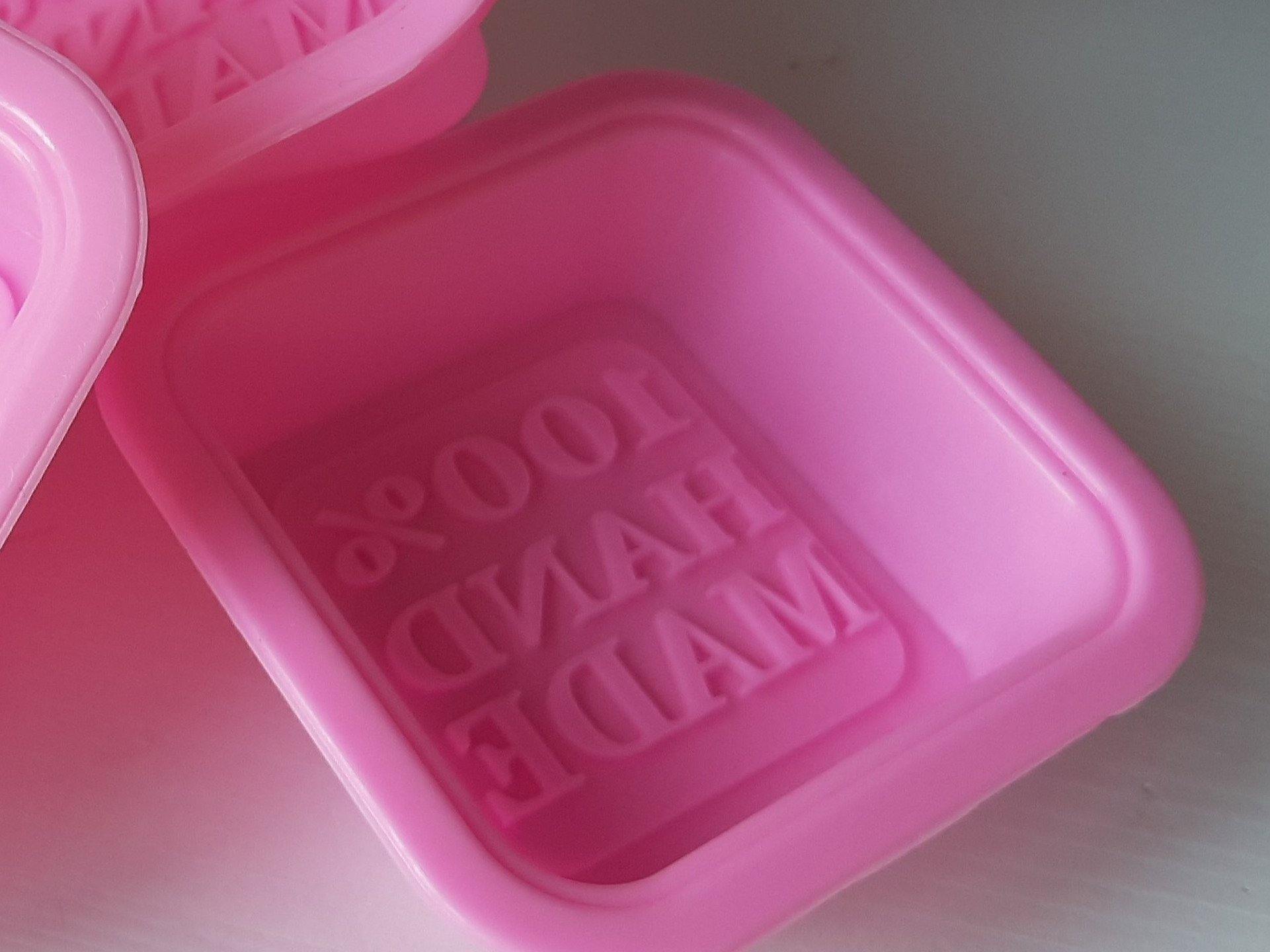 Silikonform für DIY Seifeherstellung - "100% handmade" - KamelundMilch.de