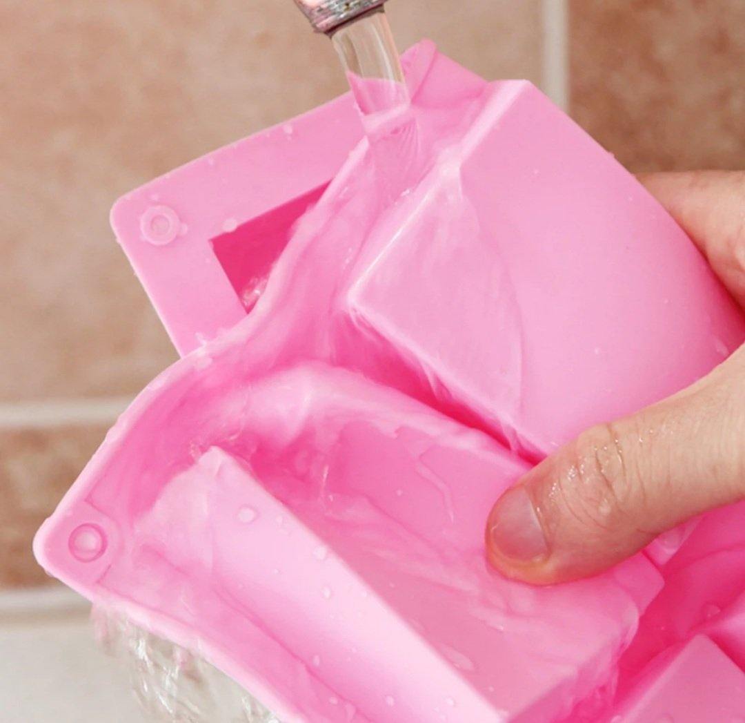 Silikonform für DIY Seifeherstellung - 6er Rechteck - KamelundMilch.de
