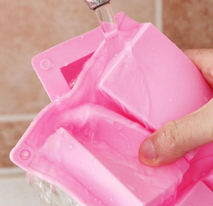 Silikonform für DIY Seifeherstellung - 6er Rechteck - KamelundMilch.de