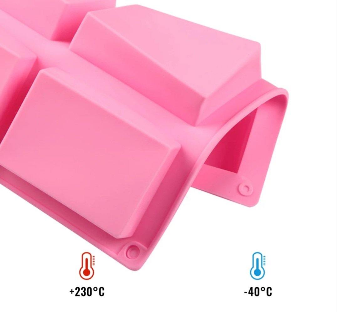 Silikonform für DIY Seifeherstellung - 6er Rechteck - KamelundMilch.de