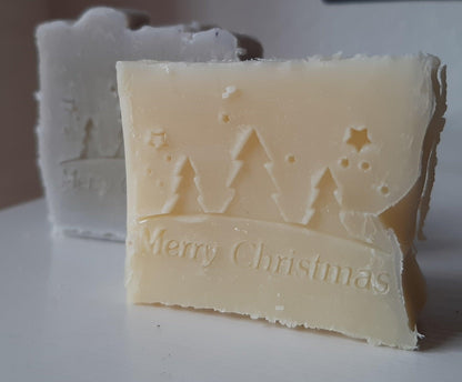 Seifenstempel Acrylglas transparent gross mit Griff Weihnachtsmotiv - KamelundMilch.de