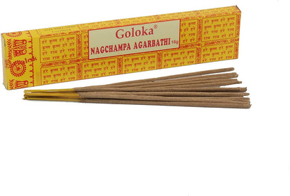 indische Räucherstäbchen Golden Nag Champa verschiedene Sorten - 15g - KamelundMilch.de