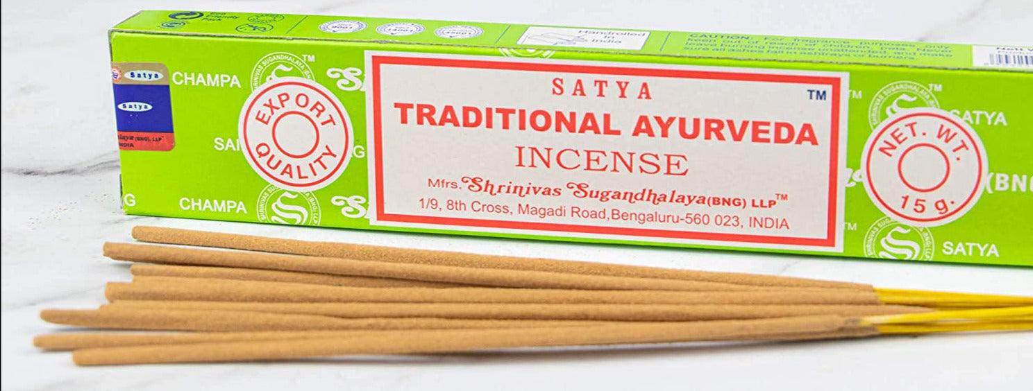 Indische Räucherstäbchen Satya Incense Traditionel Ayurveda - KamelundMilch.de